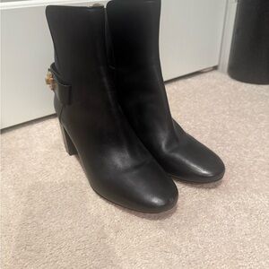 Tory Burch Turnlock Heeled Boots Size 10